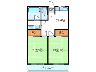 向笠ハイツの物件間取画像